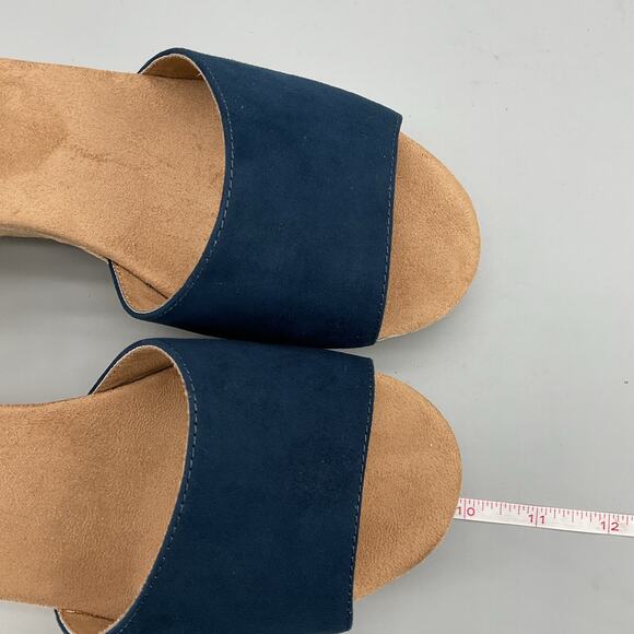 NEW Style & Co Women’s Seleeney Espadrille Wedge Sandals Navy Size 9W - Picture 8 of 11